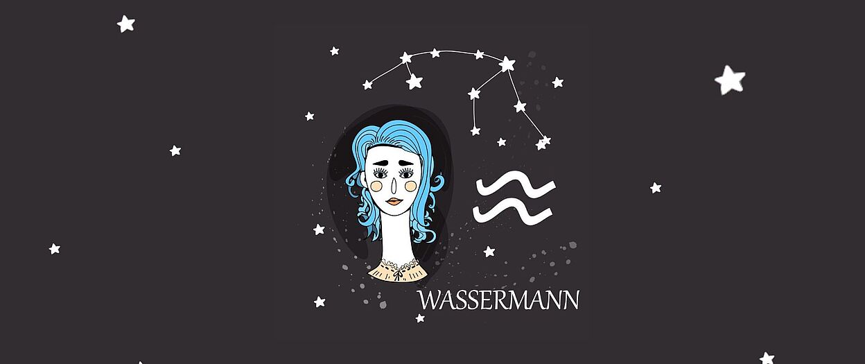 Wassermann-Banner Für Geburtstagsparty – Sternzeichen-Deko Mit Glitzer | Ca. 1,3 M Lang | Einfach Aufzuhängen