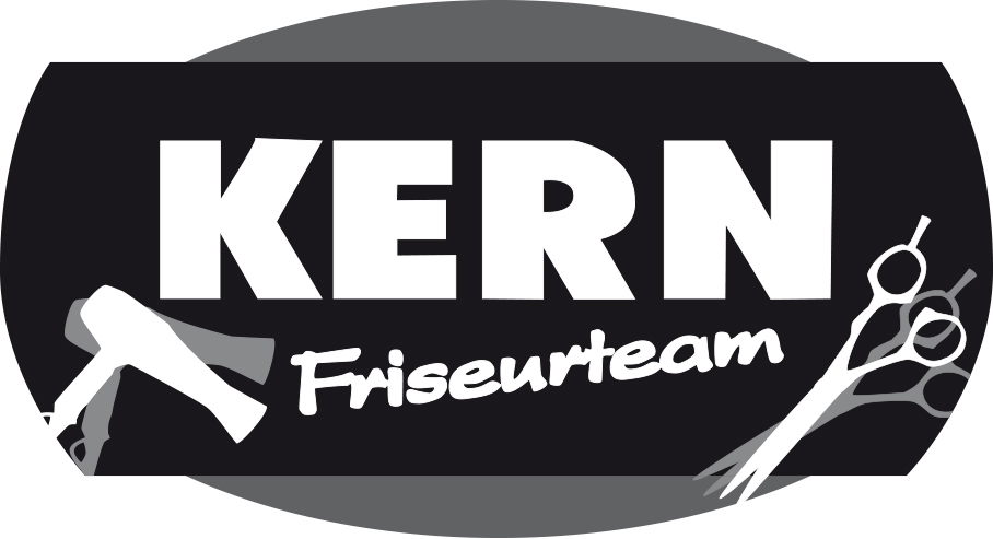 Kassenbereich mit großem Display an der Wand eines Salons.