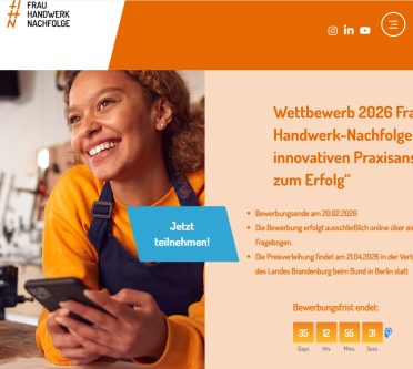 Screenshot der Internetseite der bga