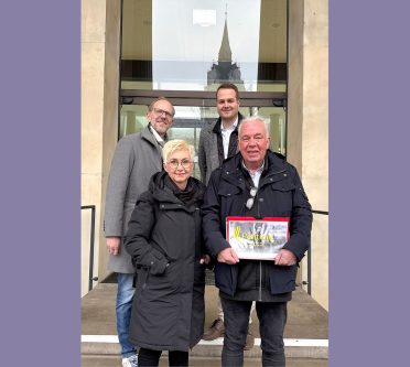 v.l.n.r. LIM Manuela Härtelt-Dören aus Göttingen, Marcel Springmeier aus Georgsmarienhütte, Gunter Reichstein aus Hannover und Landesgeschäftsführer Sebastian Kunde: LIV Friseure NDS