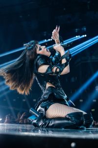 Eurovision Wien 2026 23 Second-Semi-Final-Auftritt: Alexandra Căpitănescu singt ‚Choke Me‘ für Rumänien im zweiten Halbfinale des Eurovision Song Contest in der Wiener Stadthalle in Wien (13. Mai 2026)