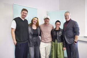 Die TOP Salon Jury 2026: Christoph Filser, Franca Schnell, Robert Zimmermann, Rebecca Kandler und Mike Karg (v.l.)