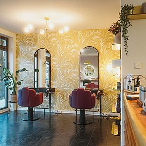 Blick in den Salon Stephanie Dämmrich Hairdesign in Garmisch-Partenkirchen