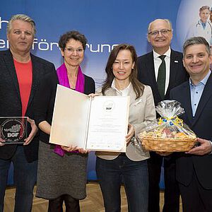 Gütesiegel BGF für Culumnatura, Astrid Luger, Katharina Kronsteiner, Joy Pamela Rendi-Wagner 