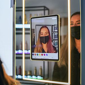 Augmented Reality Haarberatung im Amazon Salon, Foto: Amazon