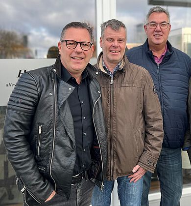 Bodo Hillers, Dr. Arne Thomsen und Mario Hellmann (v.l.). Foto: Stopperka